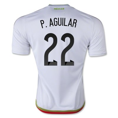 2015 Mexico P. AGUILAR #22 Away Soccer Jersey