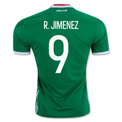 2016 Mexico R. JIMENEZ #9 Home Soccer Jersey