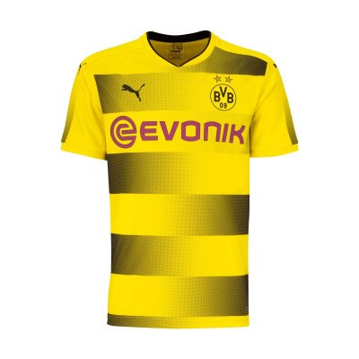 2017-18 Borussia Dortmund Home Soccer Jersey Shirt