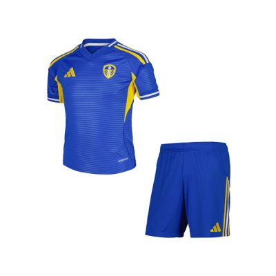 2025-26 Kids Leeds United FC Away Soccer Kits Shirt With Shorts