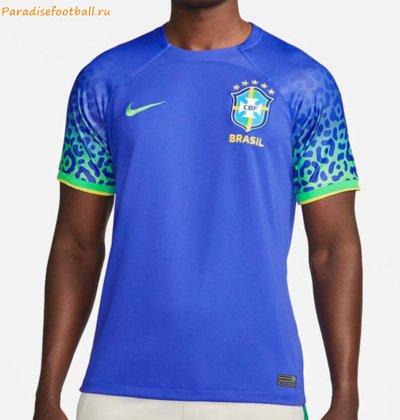 2022 World Cup Brazil Away Soccer Jersey Shirt Player Version