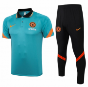 2021-22 Chelsea Green Polo Kits Shirt + Pants