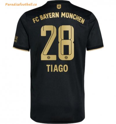 2021-22 FC Bayern Munchen Away Soccer Jersey Shirt with Tiago 28 printing