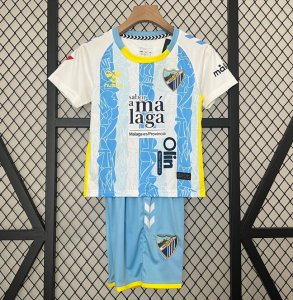 Kids Malaga 2024-25 Home Soccer Kits Shirt With Shorts