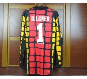 1994 Germany Retro Red Long Sleeve Goalkeeper Soccer Jersey Shirt #1 ILLGNER