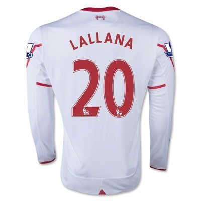 2015-16 Liverpool LALLANA #20 LS Away Soccer Jersey