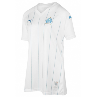 2019-20 Olympique Marseille Women Home Soccer Jersey Shirt