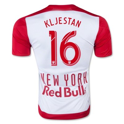 2015-16 New York Red Bulls Home #16 Kljestan Soccer Jersey