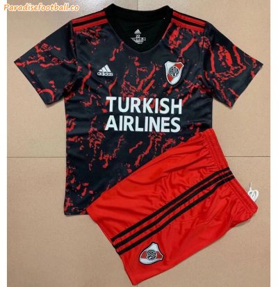Kids 2021-22 River Plate Away Soccer Kits Shirt with Shorts