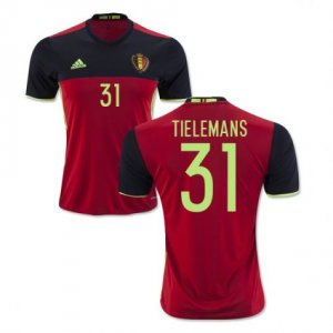 2016 Belgium Tielemans 31 Home Soccer Jersey