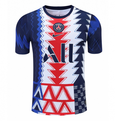 2021-22 PSG Blue Red Training Shirt