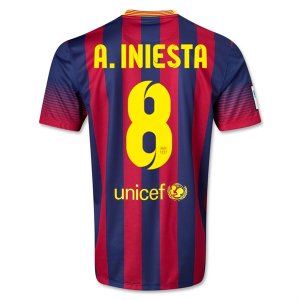 13-14 Barcelona #8 A INIESTA Home Soccer Jersey Shirt 13-14 Barcelona #8 A INIESTA Home Soccer Jersey Shirt