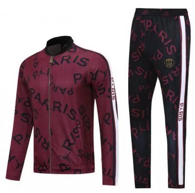 2021-22 PSG x Jordan Purple Training Kits Jacket with Pants