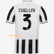 2021-22 Juventus Home Soccer Jersey Shirt with CHIELLINI 3 printing