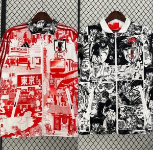 2023-24 Japan Red Black Reversible Trench Coat Jacket