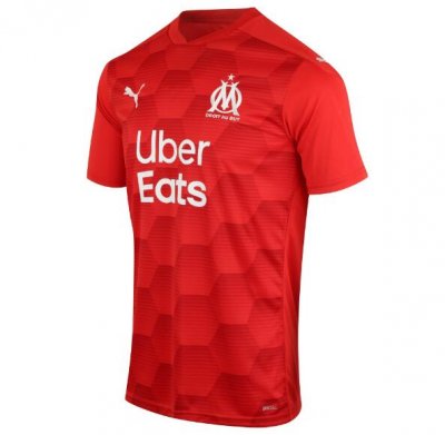 2020-21 Olympique Marseille Goalkeeper Red Soccer Jersey Shirt