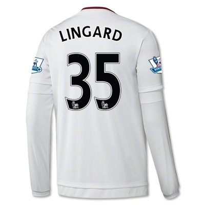 2015-16 Manchester United LINGARD 35 LS Away Soccer Jersey