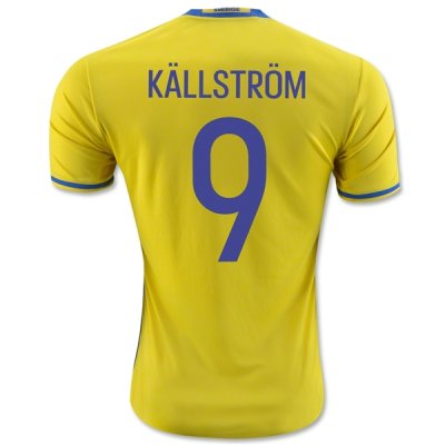 2016 Sweden KALLSTROM #9 Home Soccer Jersey