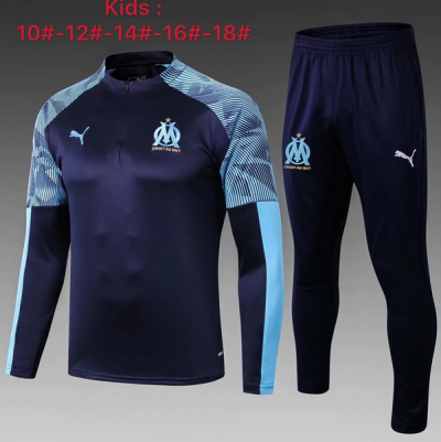 Youth 2019-20 Olympique Marseille Navy Training Kit