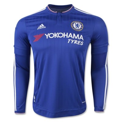 2015-16 Chelsea Home Soccer Jersey LS