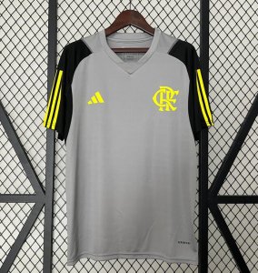 2024-25 Flamengo Grey Pre-Match Training Shirt
