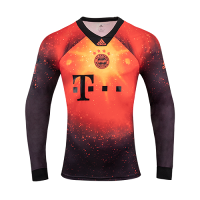 2018-19 Bayern Munich Long Sleeve EA Sports Brown Soccer Jersey Shirt