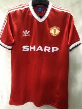 1984 Manchester United Retro Home Soccer Jersey Shirt