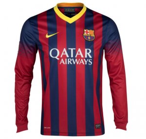 13-14 Barcelona Home Long Sleeve Soccer Jersey Shirt 13-14 Barcelona Home Long Sleeve Soccer Jersey Shirt