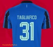 2021-22 Ajax Away Soccer Jersey Shirt with Tagliafico 31 printing