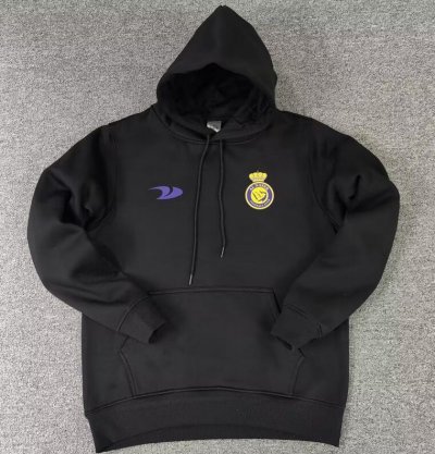2022-23 Al-Nassr FC Black Hoodie Sweatshirt With Ronaldo #7