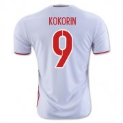 2016 Russia Kokorin 9 Away Soccer Jersey
