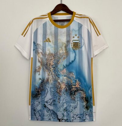 2023-24 Argentina Blue White Special Soccer Jersey Shirt