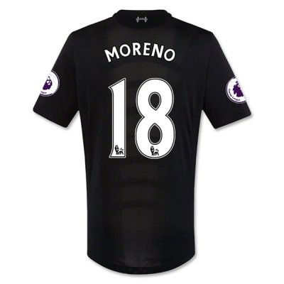 2016-17 Liverpool 18 MORENO Away Soccer Jersey