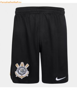 2022-23 Sport Club Corinthians Paulista Home Black Soccer Shorts