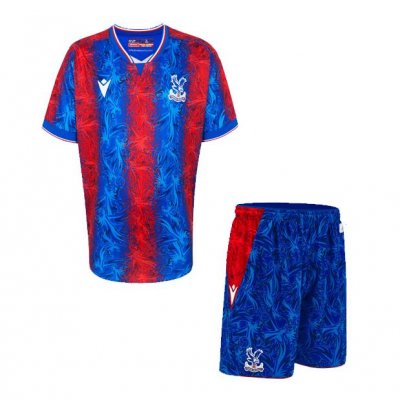 2024-25 Crystal Palace FC Kids Home Soccer Kits Shirt With Shorts
