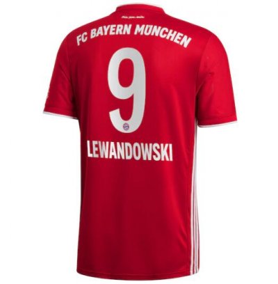 2020-21 Bayern Munich Home Soccer Jersey Shirt Lewandowski 9