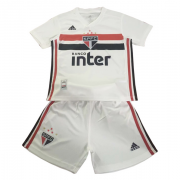 Kids Sao Paulo 2019-20 Home Soccer Shirt With Shorts