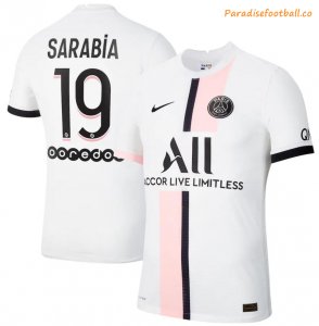 2021-22 Maillot PSG Extérieur Away Soccer Jersey Shirt with Sarabia 19 printing