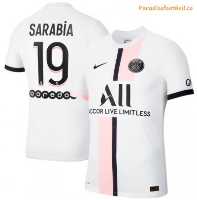 2021-22 Maillot PSG Extérieur Away Soccer Jersey Shirt with Sarabia 19 printing