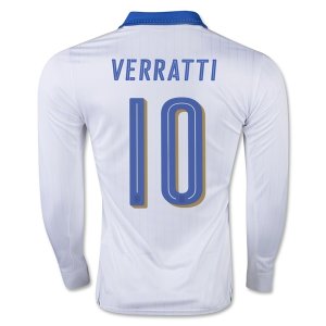 2016 Italy VERRATTI #10 LS Away Soccer Jersey