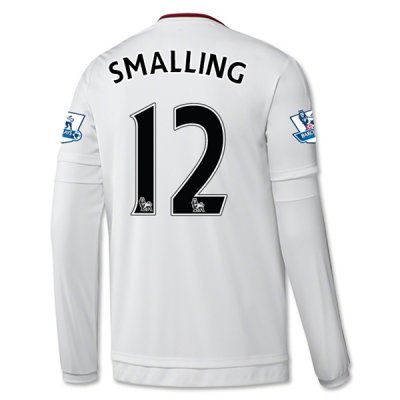 2015-16 Manchester United SMALLING 12 LS Away Soccer Jersey