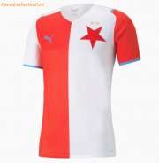 2021-22 Slavia Praha Home Soccer Jersey Shirt