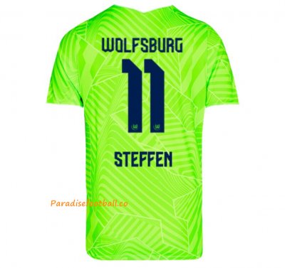 2021-22 Wolfsburg Home Soccer Jersey Shirt with Steffen 11 printing