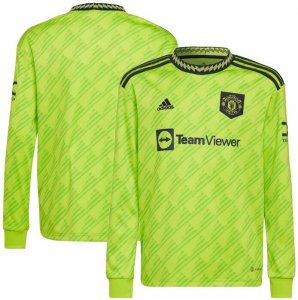 2022-23 Manchester United Long Sleeve Third Away Soccer Jersey Shirt