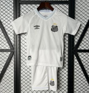 2025-26 Santos FC Kids Home Soccer Kits Shirt With Shorts