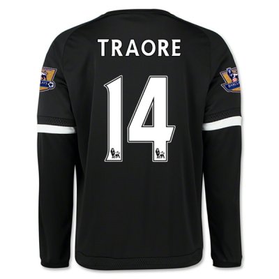 2015-16 Chelsea TRAORE #14 LS Third Soccer Jersey