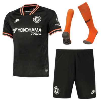 2019-20 Chelsea Third Away Soccer Jersey Whole Kit (Shirt + Shorts + Socks)