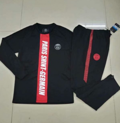 2019 PSG Black-Red Stripe Training Suit