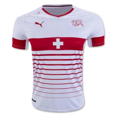 2016 Euro Switzerland Away Soccer Jersey