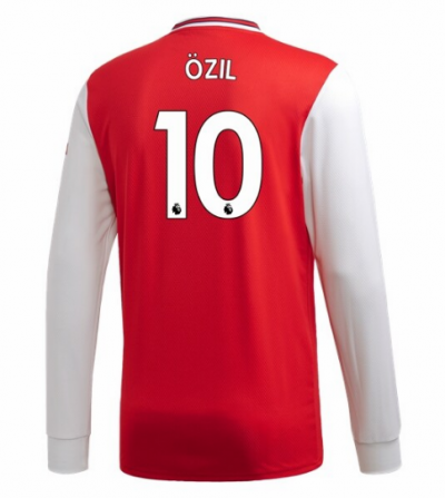 2019-20 Arsenal Long Sleeve Home Soccer Jersey Shirt Mesut Ozil #10